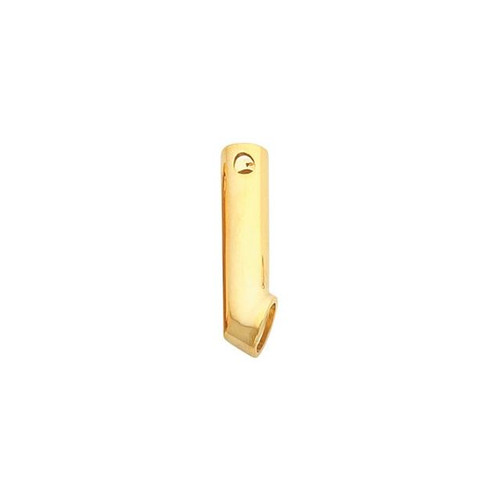 Bar Pendant Mounting in 10 Karat Rose Gold for Oval Stone, 1.88 grams