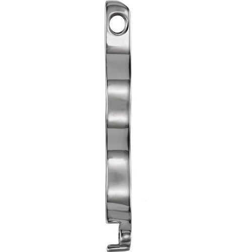 Family Slide Pendant Mounting in 18 Karat White Gold for Round Stone, 1.4 grams