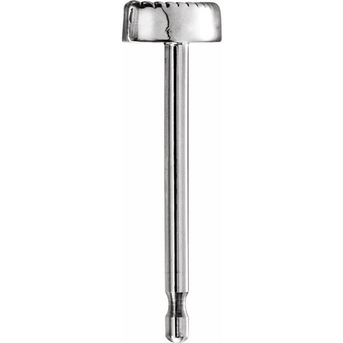 Geometric Earrings Mounting in Platinum for Round Stone, 0.41 grams