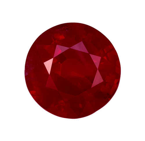 Deal on Sharp 1.65 Carat Loose Red Ruby Stone, Round Shape, 7.0 mm