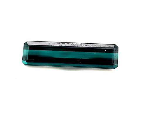 Emerald 7.29 carats Indicolite Tourmaline, 21.39 x 6.85 x 4.86