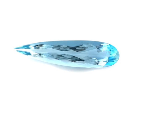 Pear 3.24 carats Blue Aquamarine Gem, 20.14 x 6.22 x 4.57