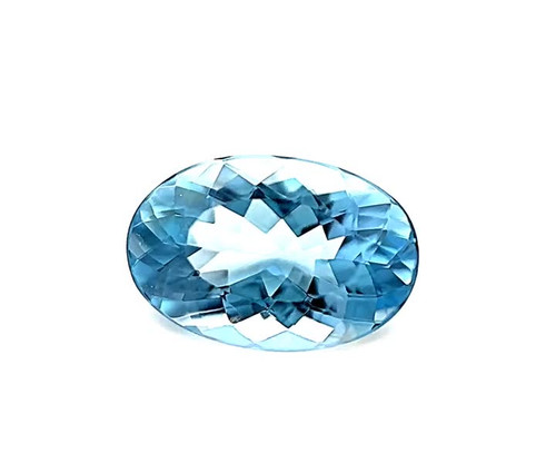 Oval 2.37 carats Blue Aquamarine, 10.01 x 8.08 x 5.26