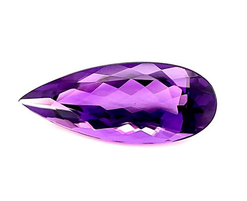 Pear 5.53 carats Purple Amethyst, 17.99 x 9.06 x 6.46