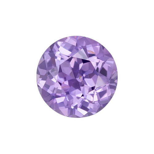 0.58 Carat Pretty Purple Sapphire Gem, Round Shape, 5 mm