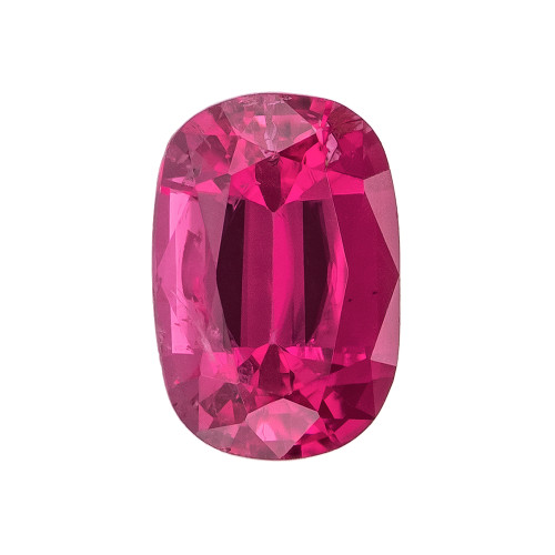 0.57 Carat Pretty Pink Tourmaline Gem, Cushion Shape, 6 x 4 mm