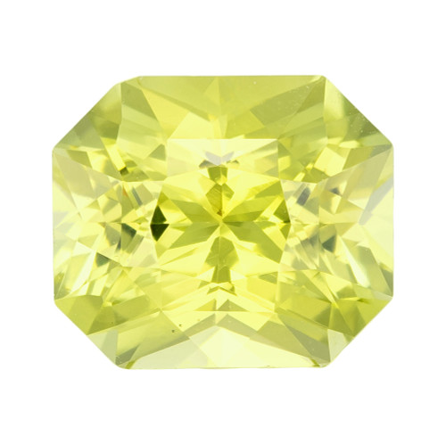 Neon 2.71 Carat Yellow Chrysoberyl Gem, Fiery Radiant Cut,  8.6 x 7.4 mm