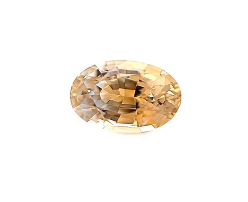 Oval 1.26 carats Yellow Sapphire, 7.1 x 5.54 x 3.92