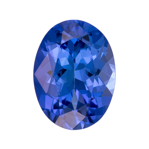 1.22 Carats, Bluish Purplish Color Tanzanite Gem, Oval Shape, 8 x 6 mm
