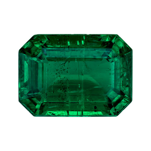 1.41 Carat Emerald Gemstone, Top Gem Quality, Octagon Cut, 8 x 5.8 mm