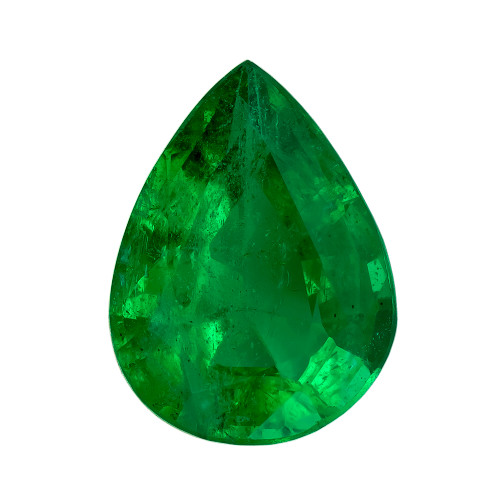 1.32 Carat Emerald Gemstone, Top Gem Quality, Pear Shape, 9 x 6.8 mm