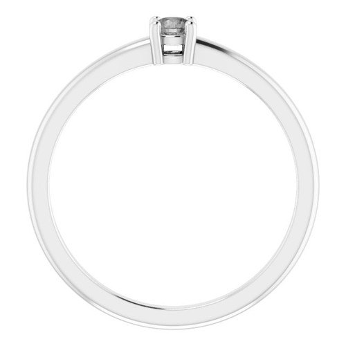 Sterling Silver Natural Gray Spinel Ring