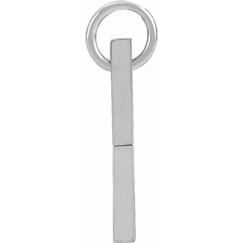 Platinum .005 CT Natural Diamond Rhombus Pendant