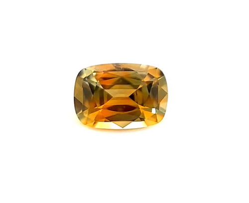Antique Cushion 1.02 carats Yellow Sapphire, 6.35 x 5.51 x 3.29