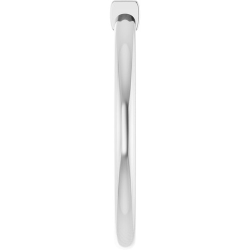 14K White Natural Peridot Stackable Ring