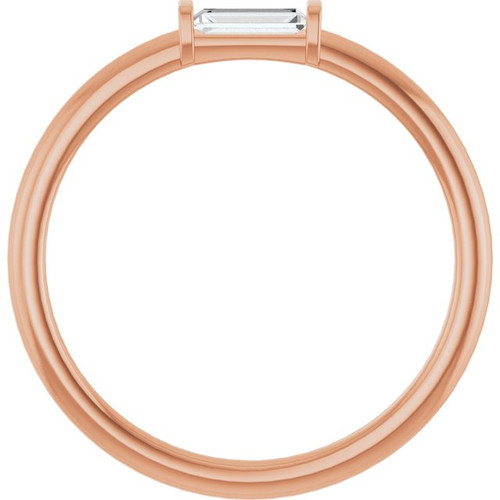 14K Rose 1/6 CTW Lab-Grown Diamond Stackable Ring