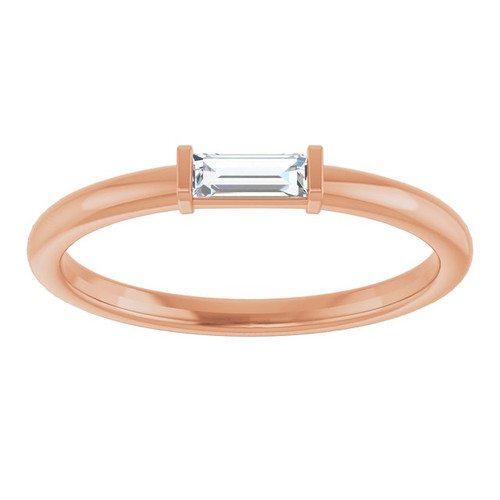 14K Rose 1/6 CTW Lab-Grown Diamond Stackable Ring