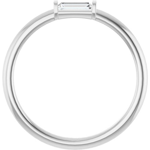 14K White 1/6 CTW Lab-Grown Diamond Stackable Ring