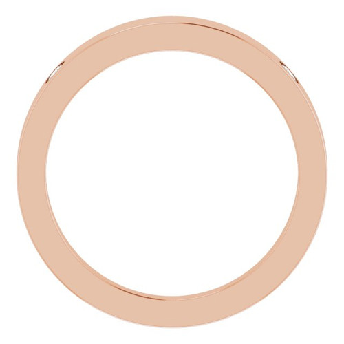14K Rose .05 Natural Diamond Engravable Ring