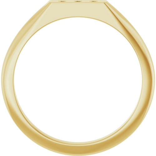 14K Yellow .02 CTW Natural Diamond Three-Stone Ring