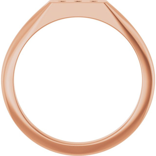 14K Rose .02 CTW Natural Diamond Three-Stone Ring