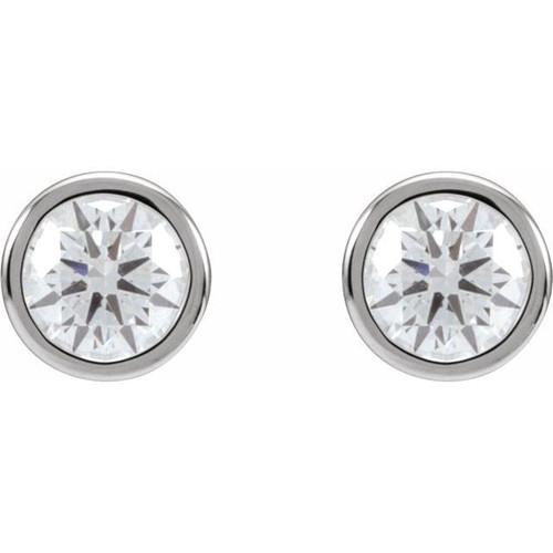 14K White 3/4 CTW Lab-Grown Diamond Cocktail-Style Earrings