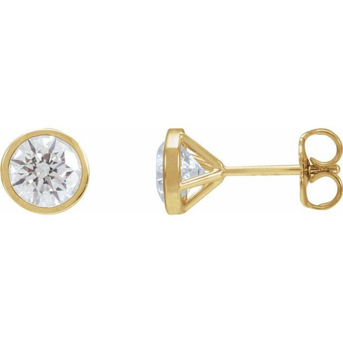 14K Yellow 1 3/4 CTW Lab-Grown Diamond Cocktail-Style Earrings