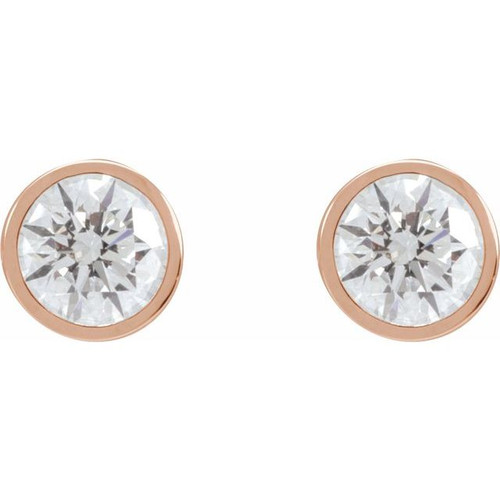 14K Rose 1 3/4 CTW Lab-Grown Diamond Cocktail-Style Earrings