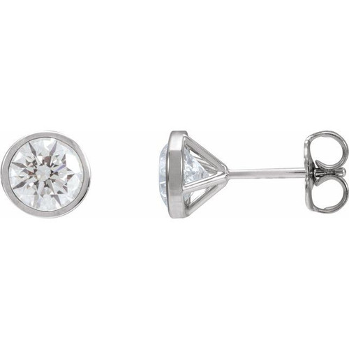 14K White 1 3/4 CTW Lab-Grown Diamond Cocktail-Style Earrings