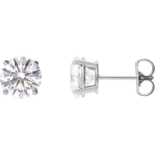14K White 2 1/2 CTW Lab-Grown Diamond Stud Earrings