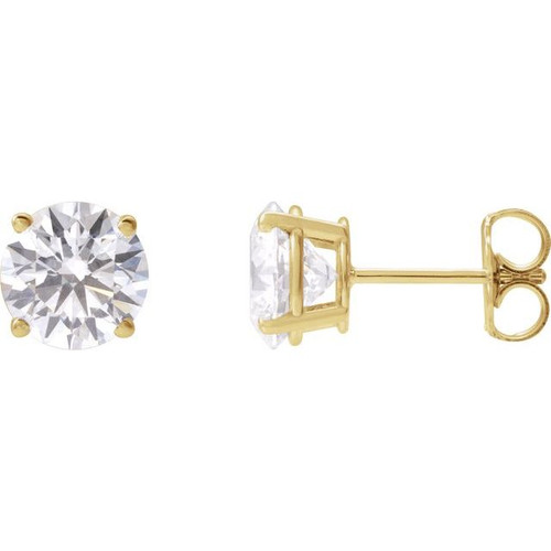 14K Yellow 2 1/2 CTW Lab-Grown Diamond Stud Earrings