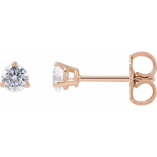 14K Rose 1/4 CTW Lab-Grown Diamond Stud Earrings
