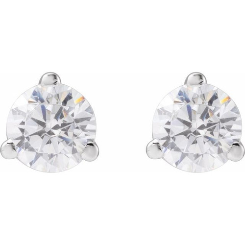 14K White 1/3 CTW Lab-Grown Diamond Stud Earrings
