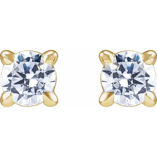 14K Yellow 1/5 CTW Lab-Grown Diamond Cocktail-Style Stud Earrings