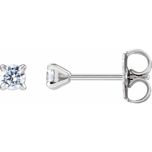 14K White 1/5 CTW Lab-Grown Diamond Cocktail-Style Stud Earrings