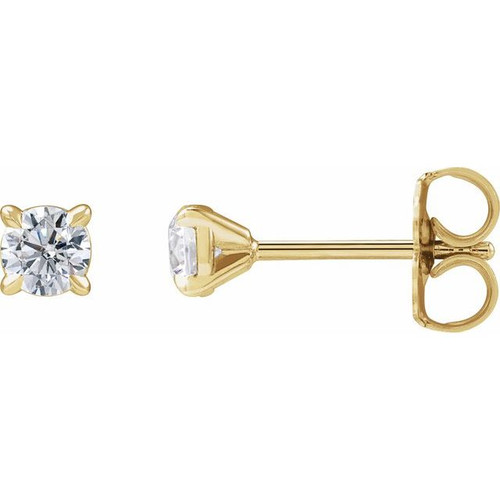 14K Yellow 1/3 CTW Lab-Grown Diamond Cocktail-Style Stud Earrings