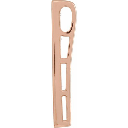 14K Rose 1/5 CTW Natural Diamond Pendant