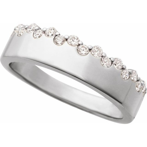 14K White 1/3 CTW Natural Diamond Ring