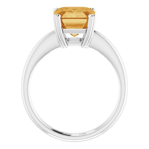 Sterling Silver Natural Citrine Ring
