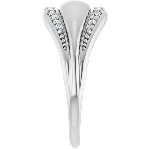 Platinum 1/5 CTW Natural Diamond Ring