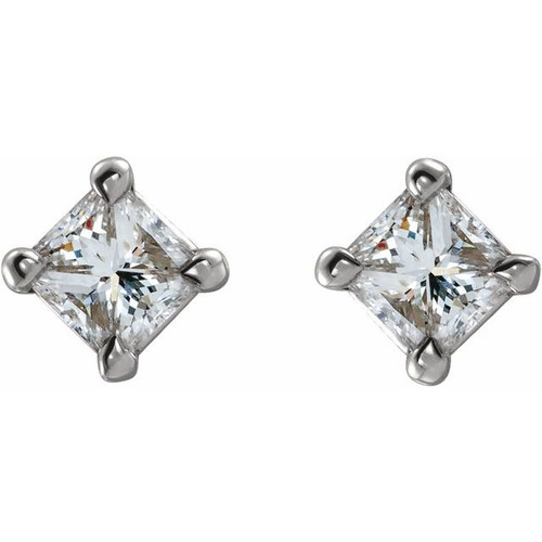 Platinum 5/8 CTW Natural Diamond Earrings