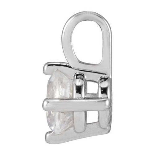 Platinum Natural Blue Moonstone Pendant