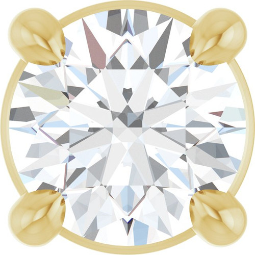 14K Yellow 1/5 CT Natural Diamond Pendant
