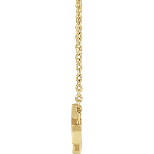 14 Karat Yellow Gold Natural Diamond Triple Star Necklace 0.06 CTW, 16-18 Inch - $707