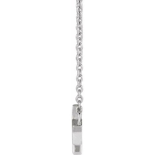 14 Karat White Gold Natural Diamond Triple Star Necklace 0.06 CTW, 16-18 Inch - $718