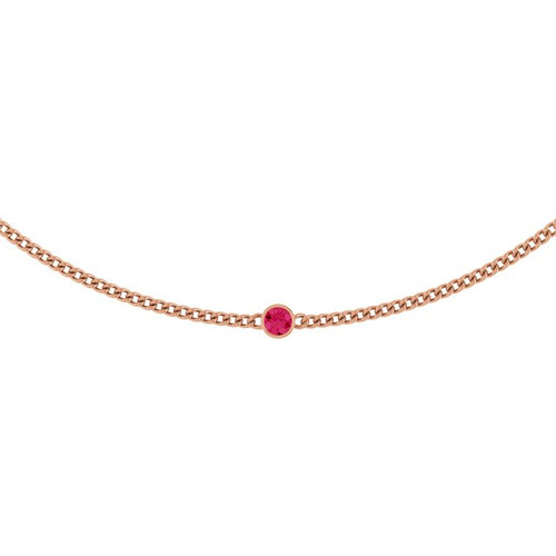 14K Rose Natural Pink Spinel 16" Necklace