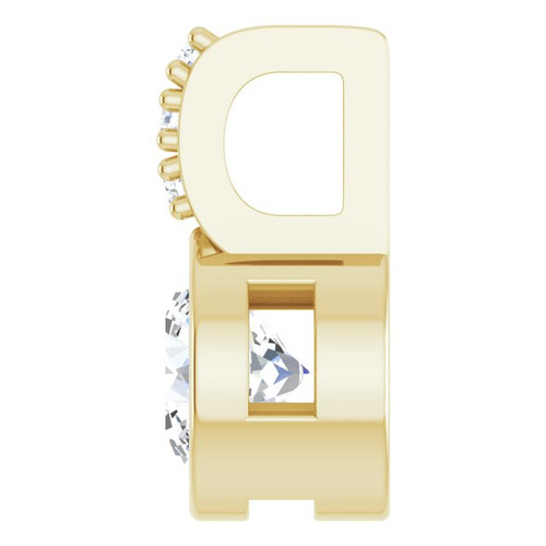 14K Yellow 3/8 CTW Lab-Grown Diamond Pendant