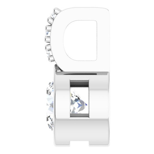 Sterling Silver 3/8 CTW Lab-Grown Diamond Pendant