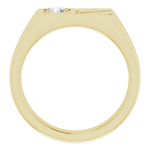 14K Yellow 1/3 CT Lab-Grown Diamond Ring