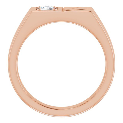 14K Rose 1/3 CT Lab-Grown Diamond Ring